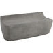 Ledger Ash Grey Wood Look Outdoor Bench